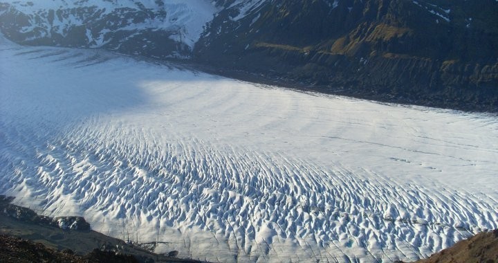 At the top of Hafrafell you get this fantastic view of the Svínafellsjokull glacier