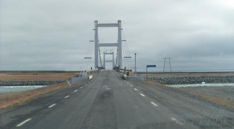 The bridge on the edge of Iceland. If global climate change persists it will have to be replaced sooner than you might think.