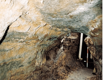 Inside the escape tunnel (photo by the National Museum of Iceland)