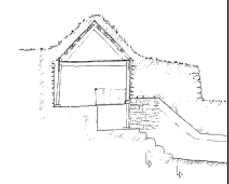 Tunnel cross section (Picture by the Icelandic National Museum)