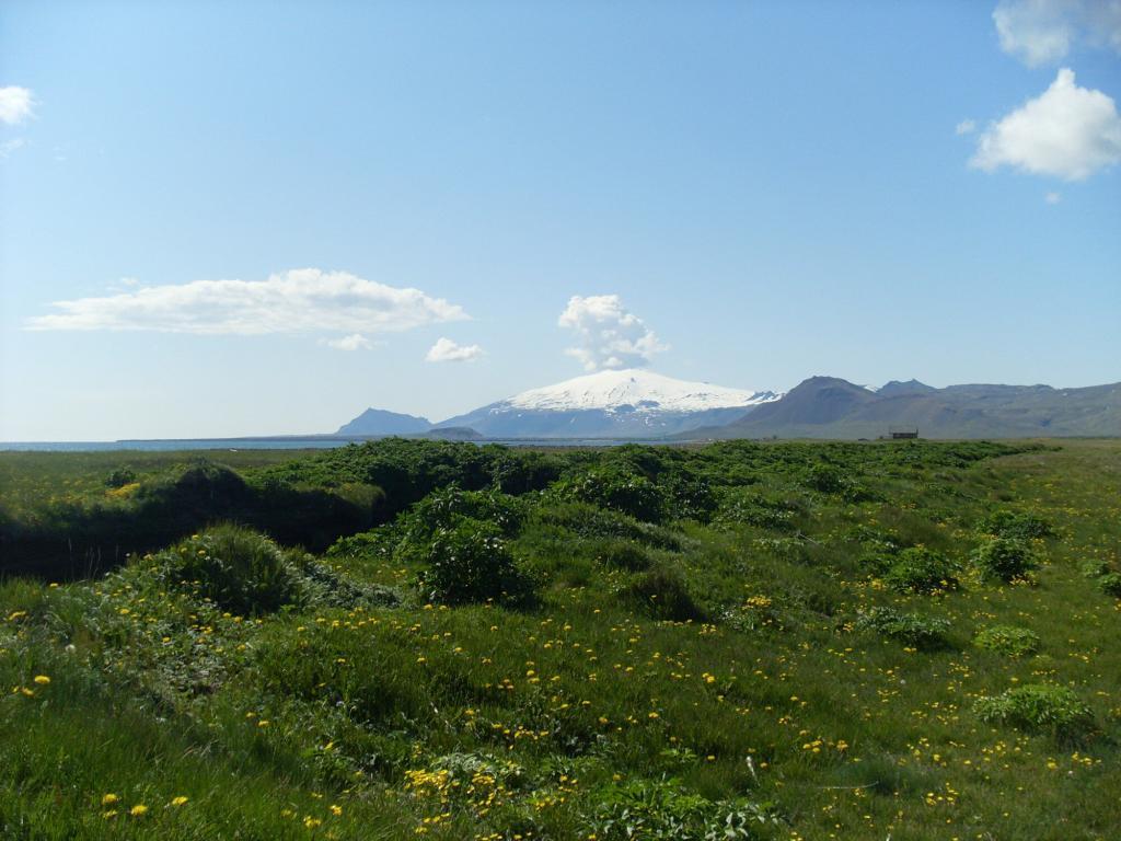 Snaefellsjokull glacier was made famous by Jule Verne and his book, the journey to the center of the Earth.