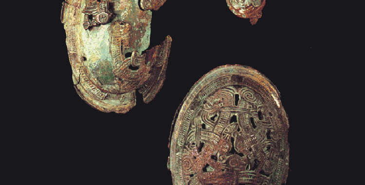 Viking era broaches on display at the National Museum of Iceland