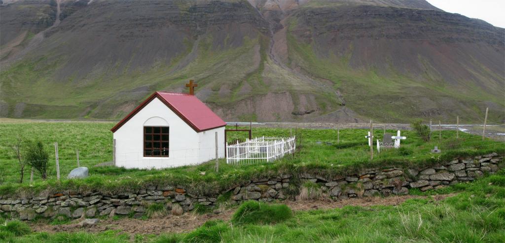 Ábæjarkirkja was built in 1922.