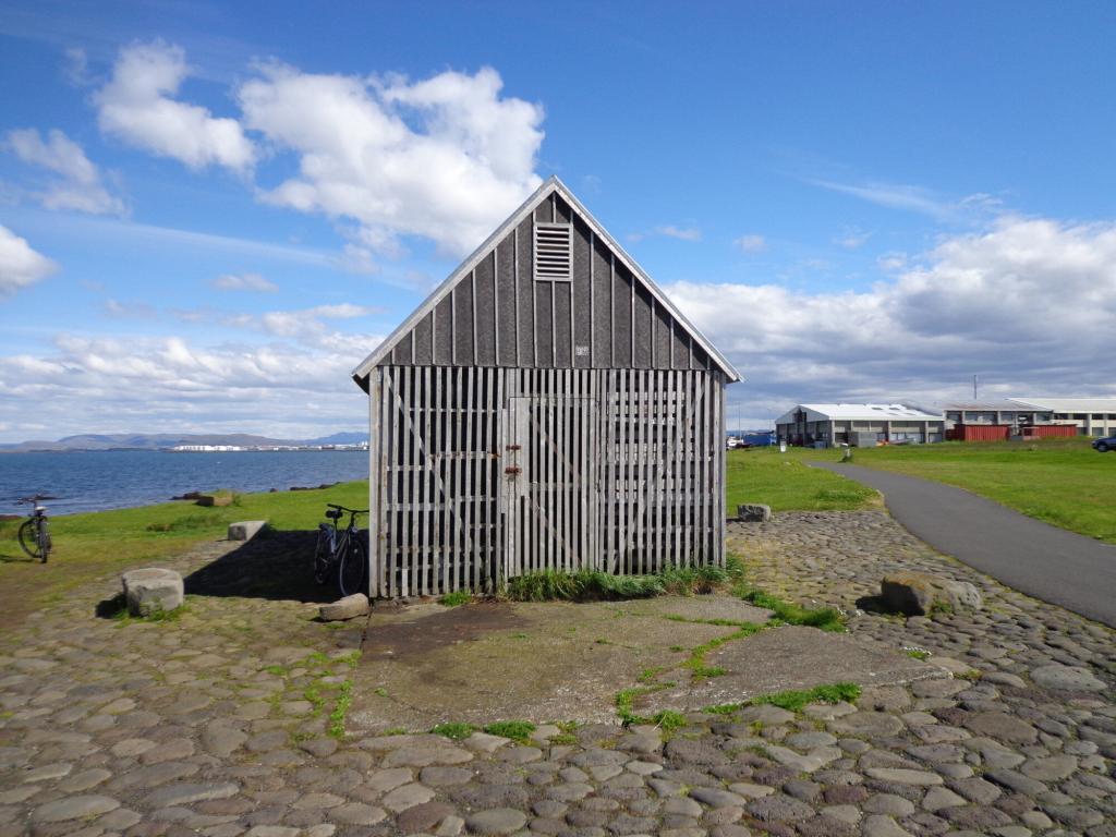 Shed for drying fish. Behind it there is a nice surprise. 