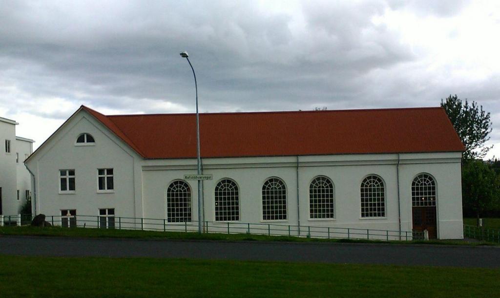 The old hydroelectric power plant in Ellidaárdalur valley.