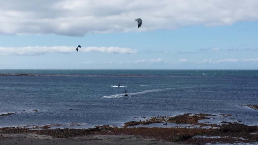 Paragilding in Reykjavik.