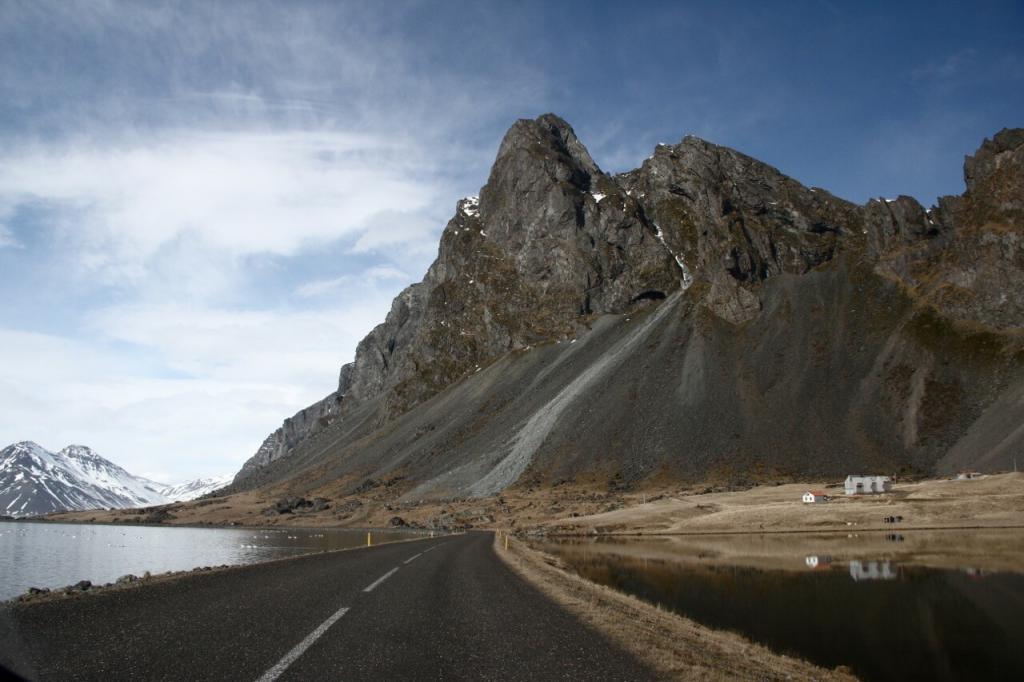 The impressive mountain of Eystrahorn in the South-East of Iceland in a region called Lón.