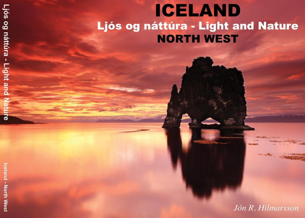 The front cover of the second book “Light and Nature of the North West” published in 2013 features Hvítserkur. 