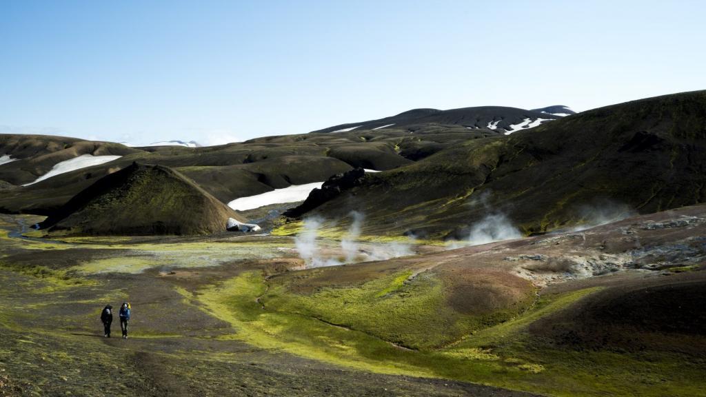 The Icelandic highlands. Complete with geysers. 