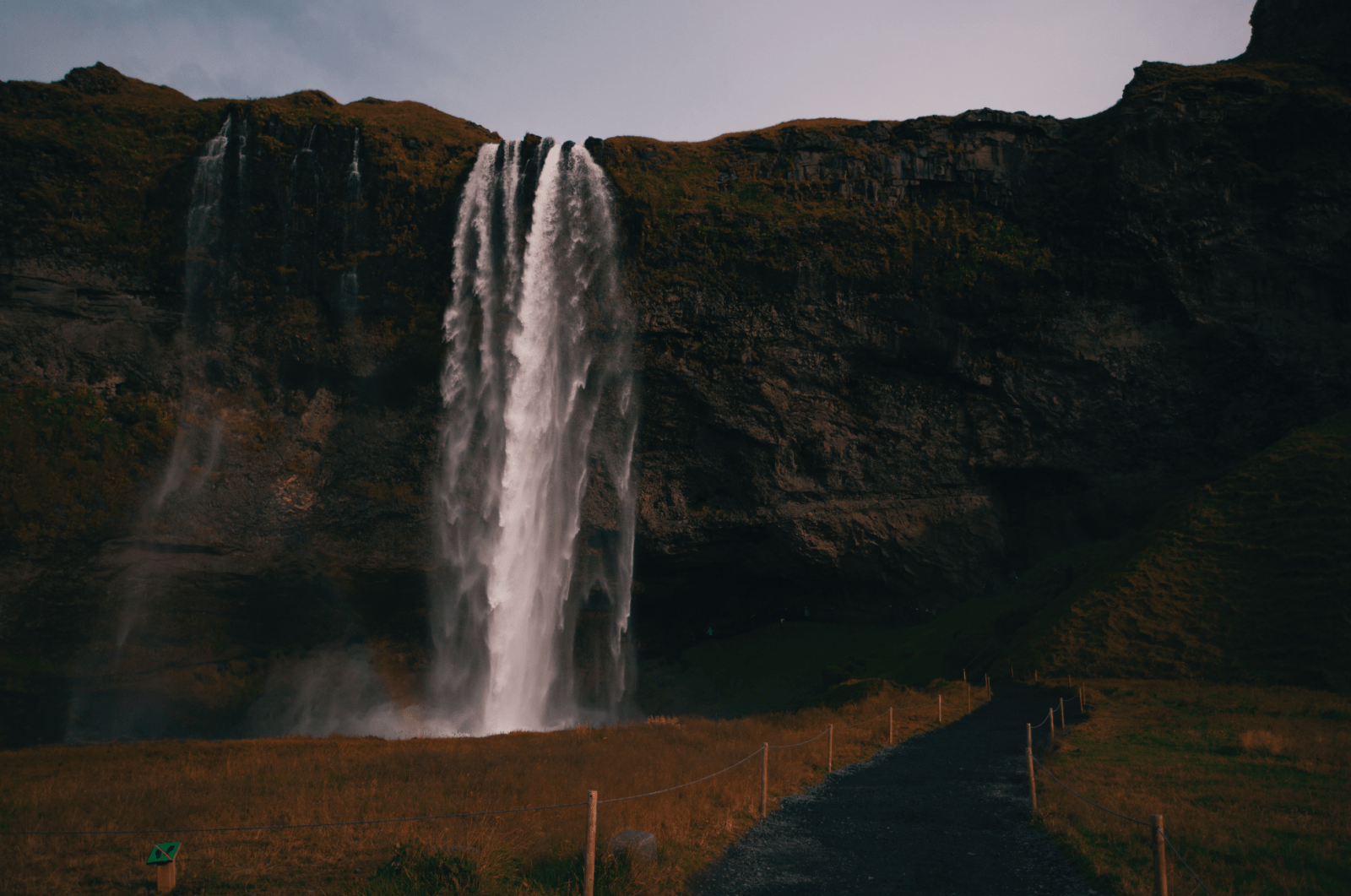 Seljalandsfoss waterfall.