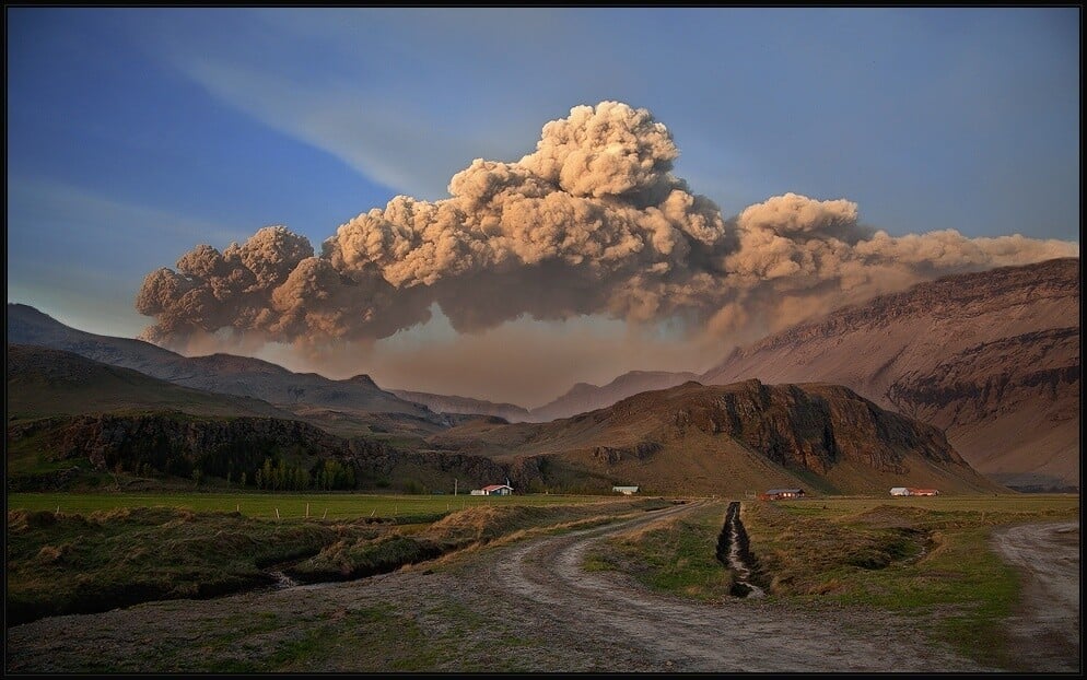 Eyjafjallajökull erupting.