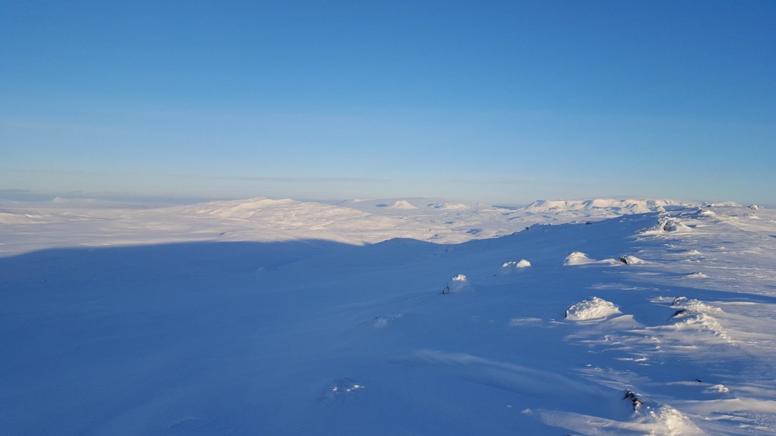 The view to the highlands from Mt. Armannsfell.