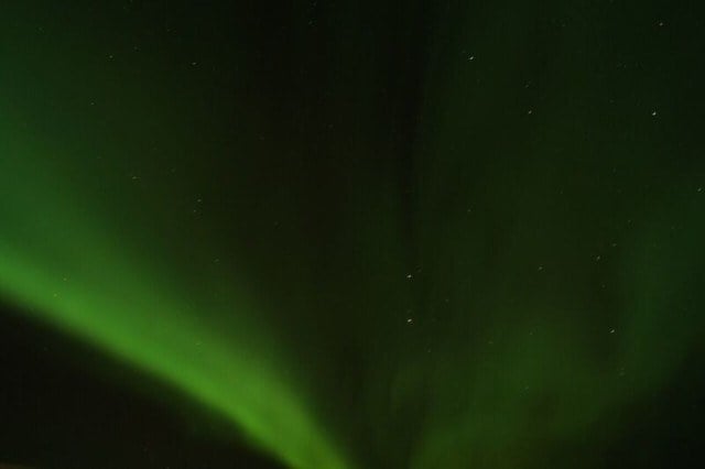 Shelita found the elusive northern lights. That counts as luck.