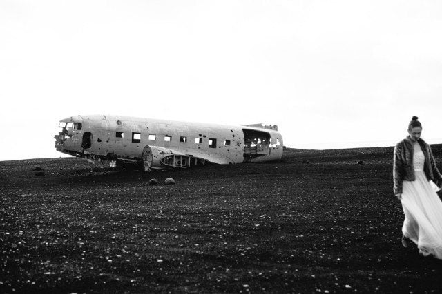 After crash landing that DC-3 at Sólheimasandur she decided to get married. 