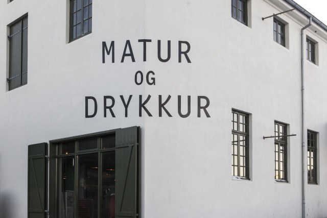 Inside you find adventurous Icelandic cuisine. 