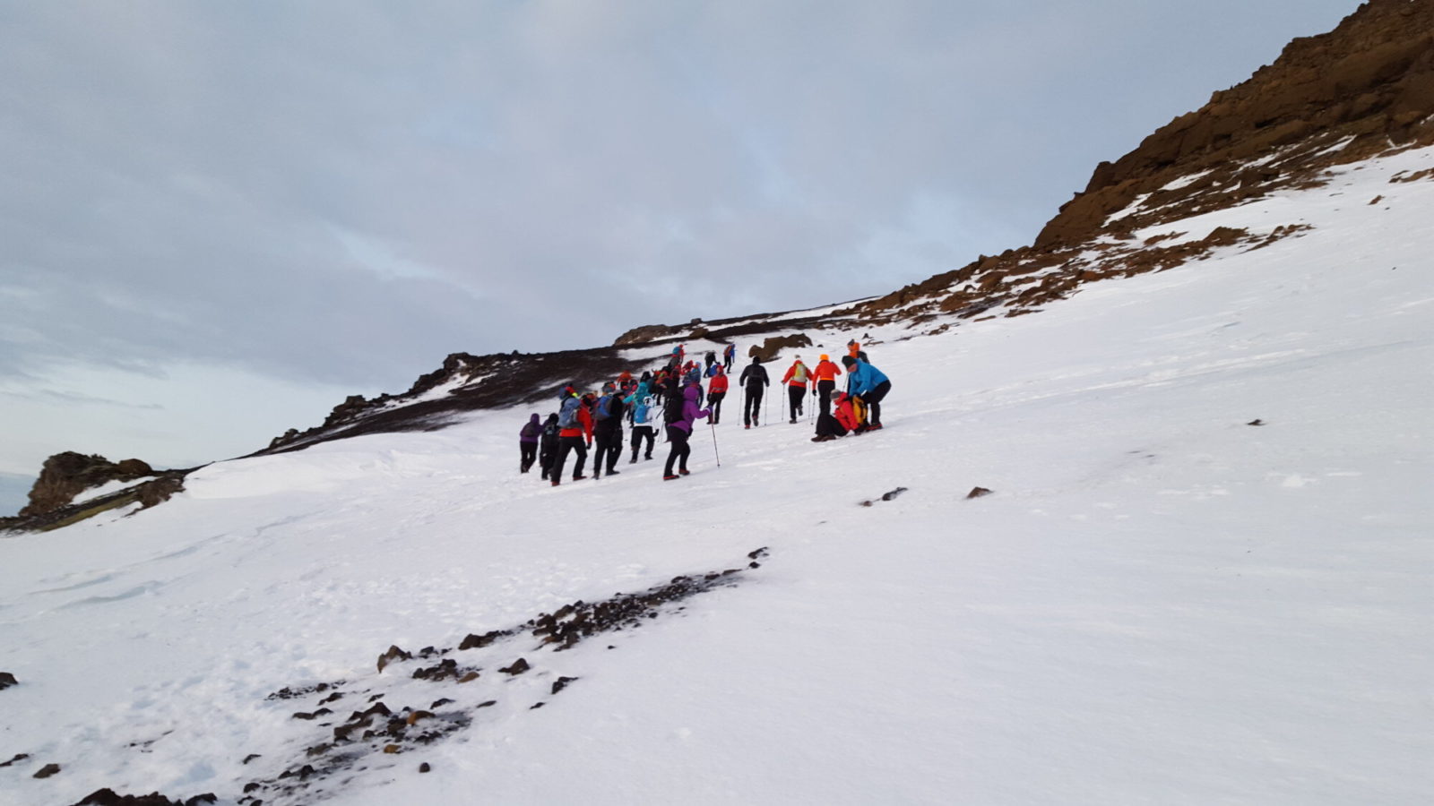 Starting our ascent to Stóra-Kóngsfell Hill