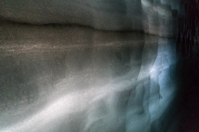 Ice cave wall.