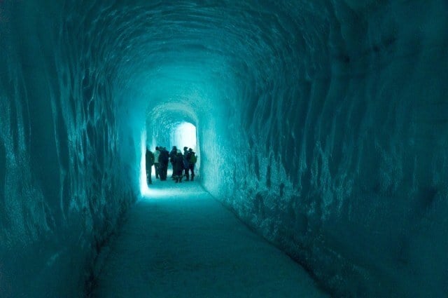 Mystical ice cave.