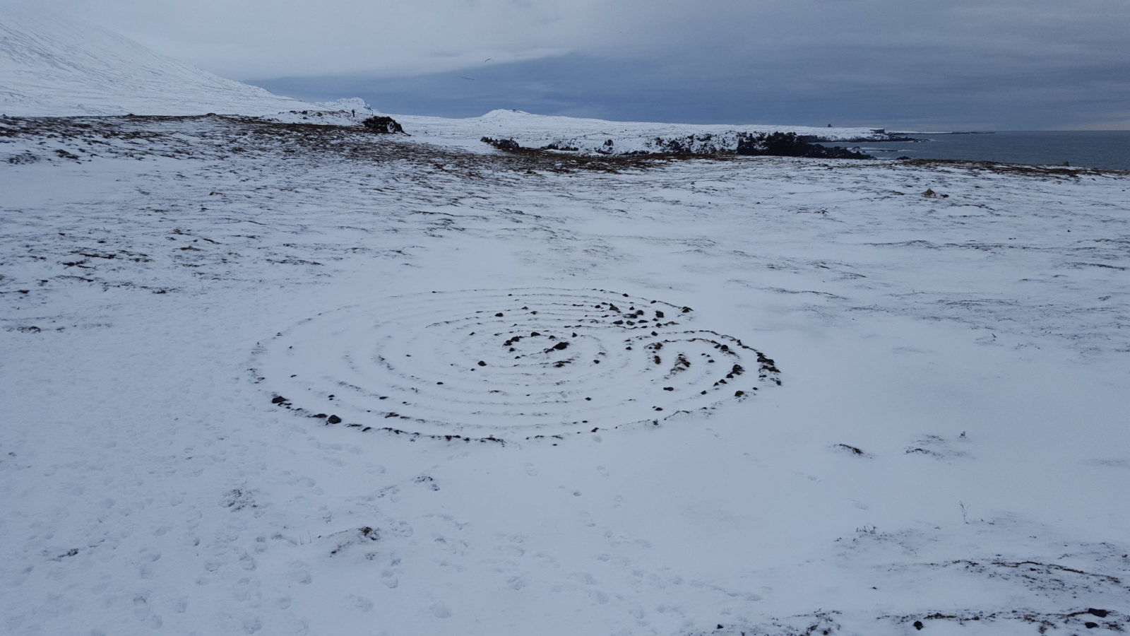 To fight boredom the fishermen of Dritvik cove would try to navigate this maze blindfolded.