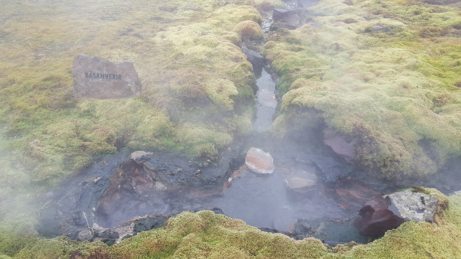 Hot spring at the secret lagoon.