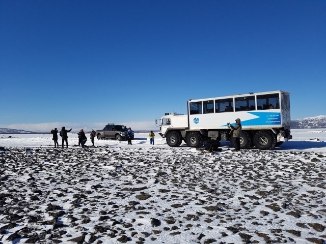 The awesome truck that took us up to the glacier.