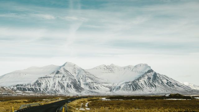 Icelandic mountains.
