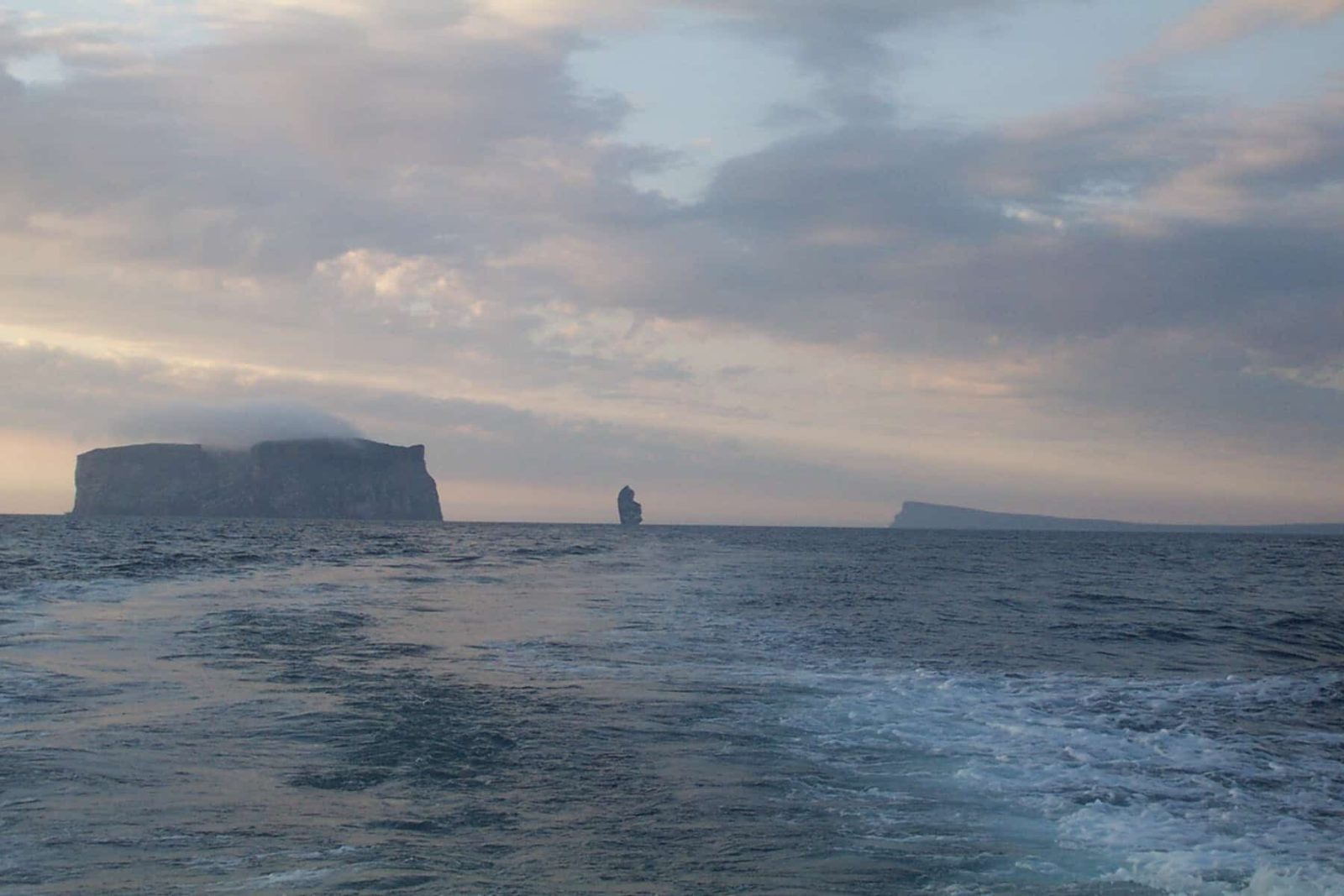 Drangey on the left, Kerling in the middle and the island of Malmey on the right