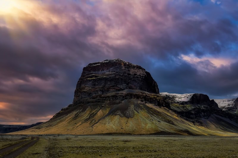 Mt. Lómagnúpur on the South Coast of Iceland.