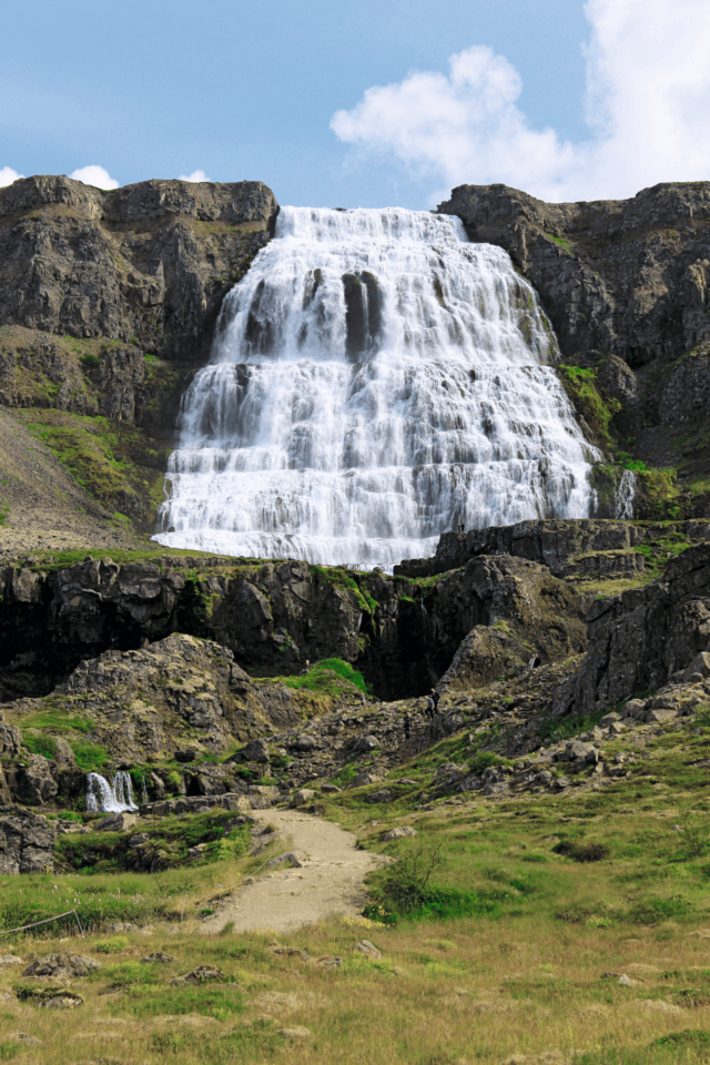 The waterfall Glymur is featured in the new Iceland book.