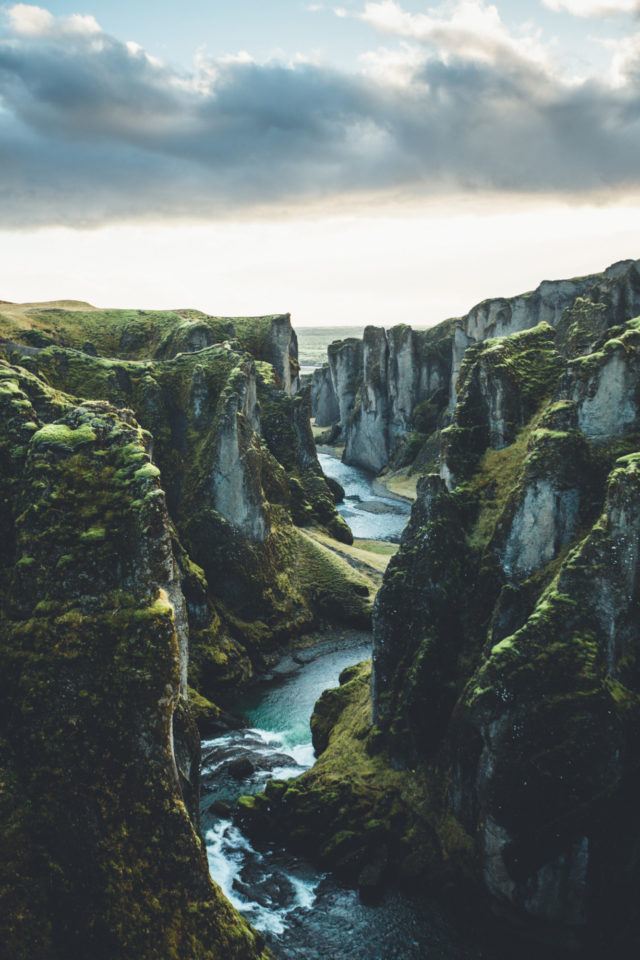 Fjadrargljufur canyon in Iceland.