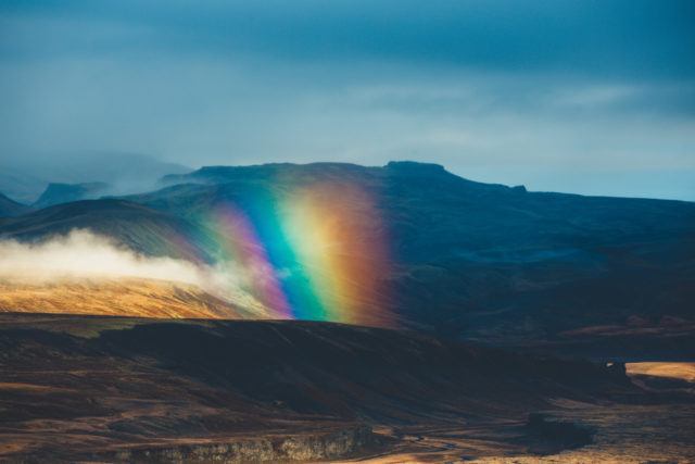 Rainbow in Iceland.