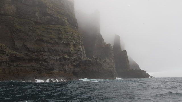 No this is not from Lord of the Rings or Game of Thrones. These are Faroese sea cliffs.