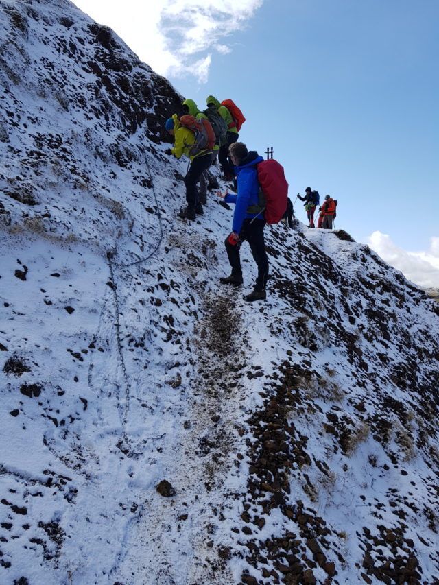 Crossing the ravine