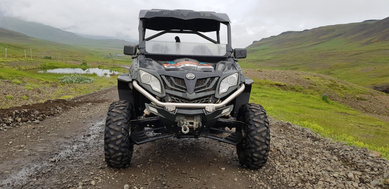 Buggy ATV vehicle in Iceland.