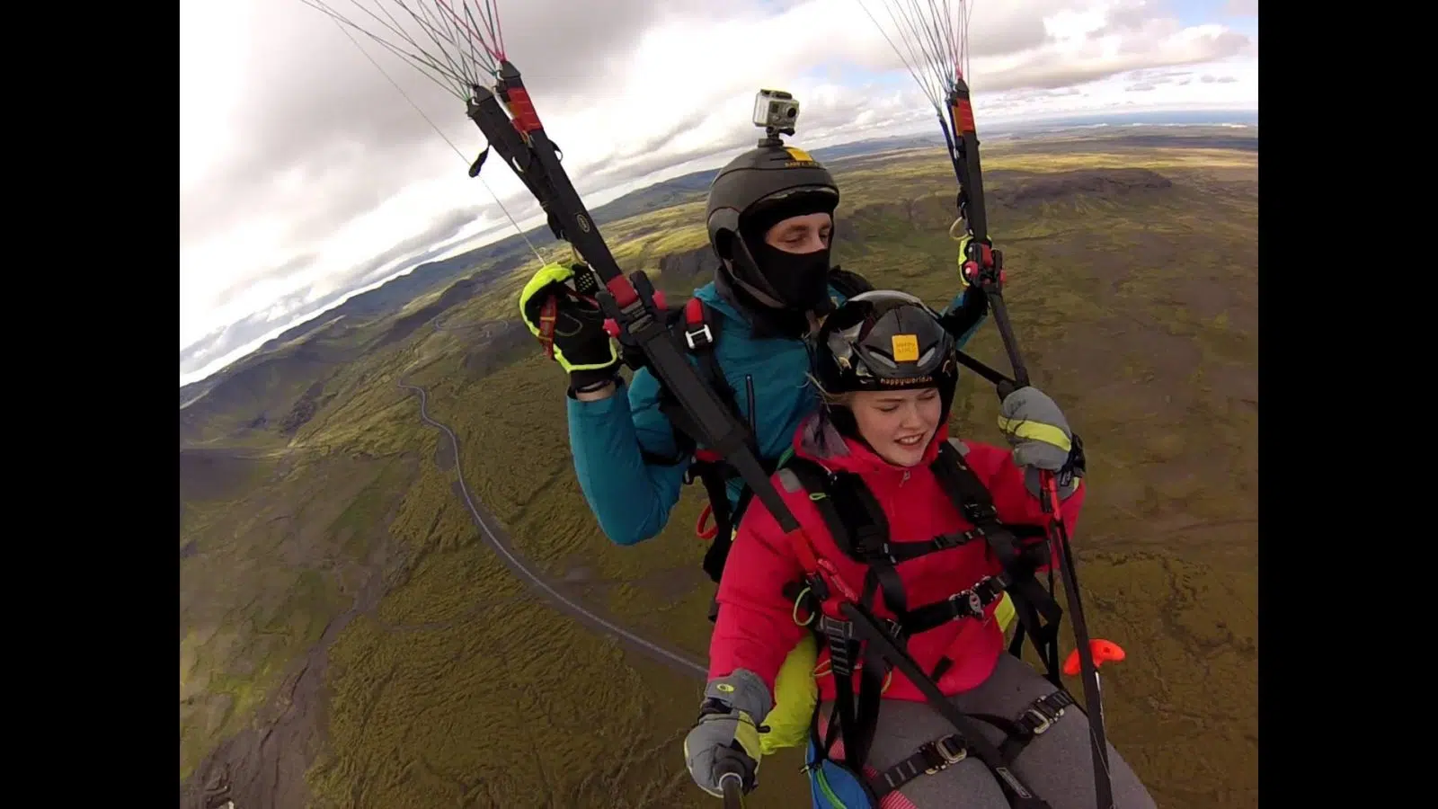 Tandem Paragliding in Iceland.