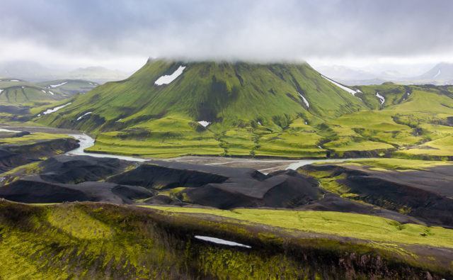 Iceland from the air. Photo by Tom A. Warner.