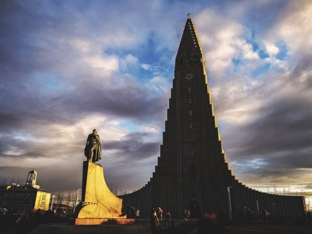 Hallgrímskirkja church in Reykjavik. Photo by Mehdi Giaimo.