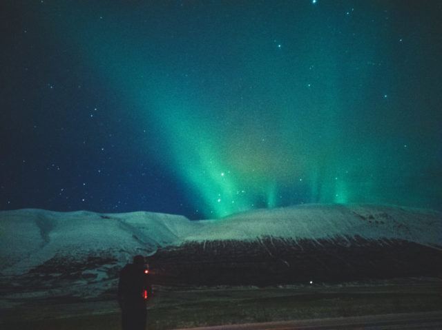 The northern lights in Iceland. Photo by Mehdi Giaimo. 