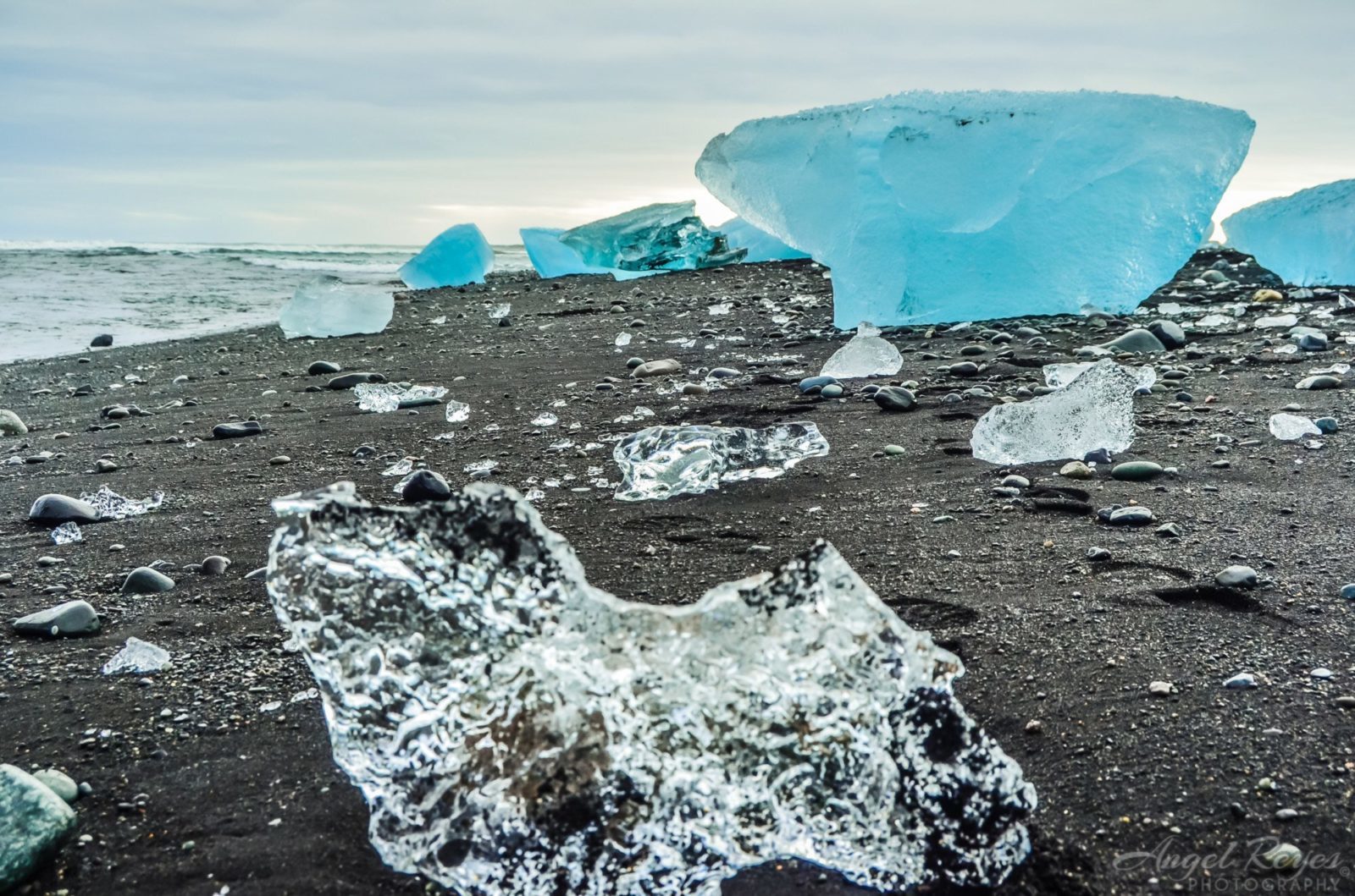 Diamond beach in Iceland.