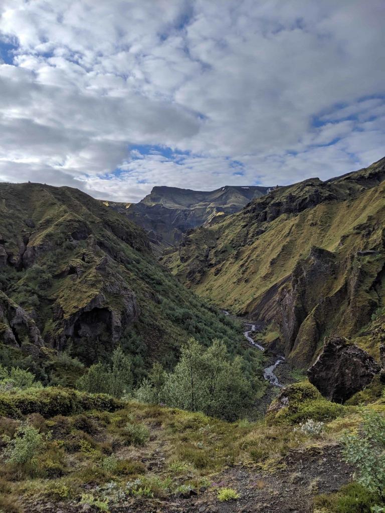 Strákagil which leads down to Þórsmörk