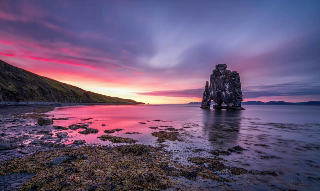 Hvítserkur in the north of Iceland. Photo by Paulo Pereira who has been photographing Iceland in winter and summer.