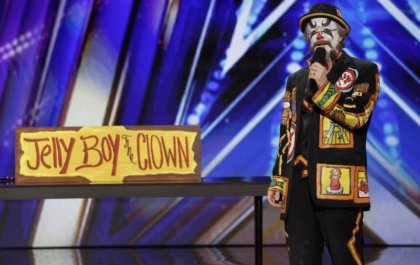 Jellyboy the clown at America Got Talent.