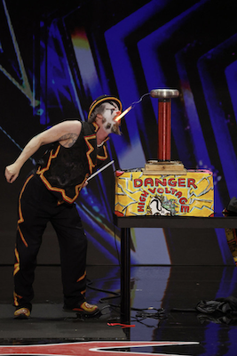 Jellyboy the Clown gives an electrifying performance on America Got Talent.