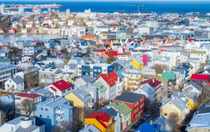 The colorful houses of Reykjavik.