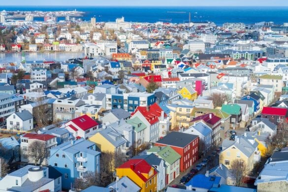 The colorful houses of Reykjavik.