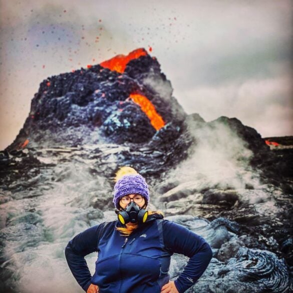 Geoscientist and marketer Jessica Poteet in her happy place!