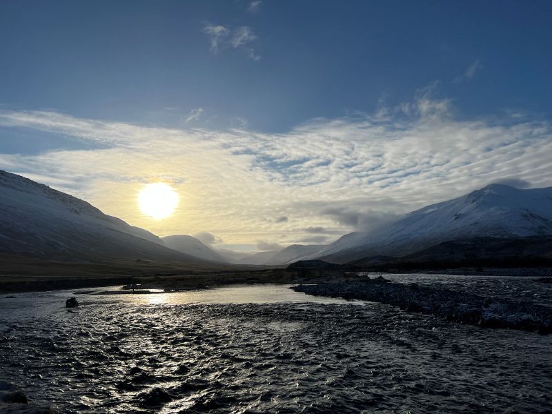 Wintry scene from Iceland.