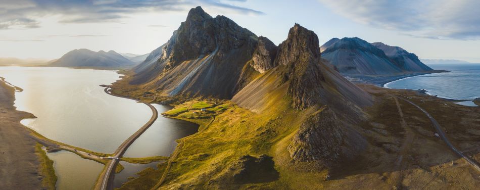 The view from the road in Iceland are often stunning.