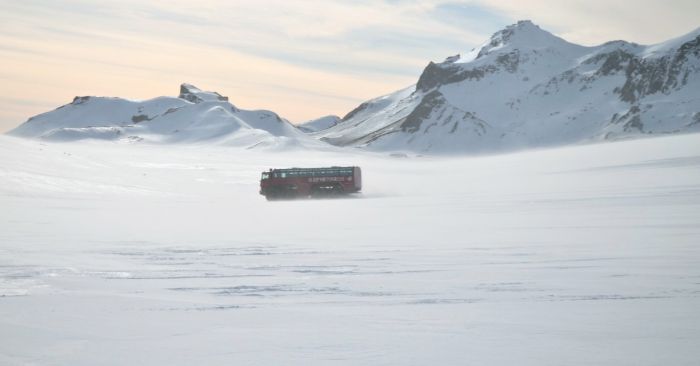 Cruising in the white wilderness.